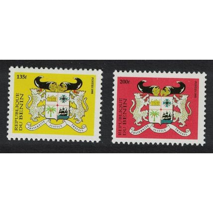 Benin Arms 2v Small Nominal Values RAR 1995 MNH SG#1312-1314 MI#681 II + 683 II