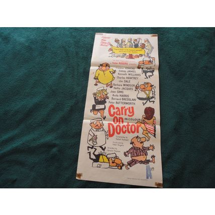 Carry On Doctor 1967 Original Australian Cinema Film Poster
