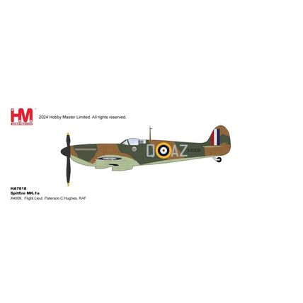 SPITFIRE MK. LA X4009 FLT LT P C HUGHES RAF - HOBBY MASTER HA7818 1/48 PRE ORDER