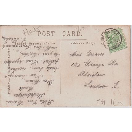 Very Animated Lomgstock Nr Stockbridge Hampshire Postcard (QHAM176)