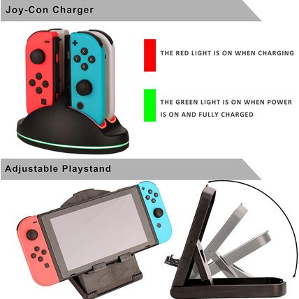 Accessories Kit for Nintendo Switch / Switch OLED Model Games Bundle Wheel Grip