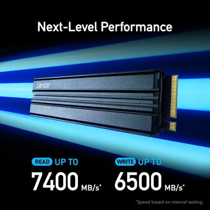 Lexar 2TB NM790 SSD with Heatsink Pcie Gen4 Nvme M.2 2280 Internal Solid State D