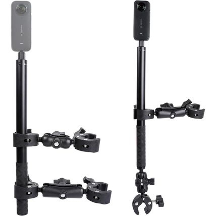 Pellking Motorcycle Mount Kit for Insta360 One X5 X4 X3 X2 RS- Double Clamps Han