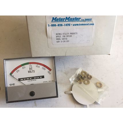 NEW TRIPLET MODEL 320-GS 3-1/2" VOLTMETERS 0-150V DC NUTMEG X0245,AX