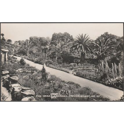 The Abbey Gardens, Tresco, Scilly, 1949 - James Gibson RP Postcard