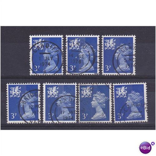W15 3p Ultramarine (1 centre band).Fine Used.ns1