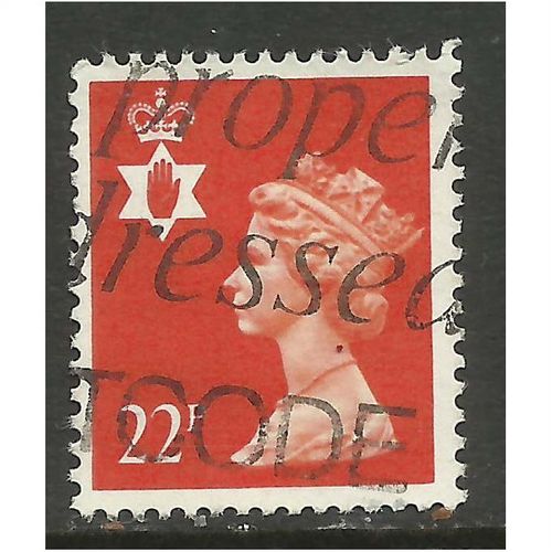 Northern Ireland GB 1990 22p Orange red SG NI 55.(T28 )