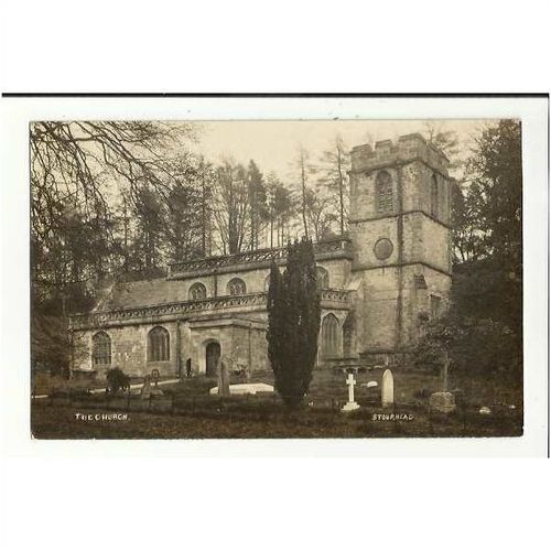 Wiltshire STOURHEAD Church Postcard by Graphic Studios