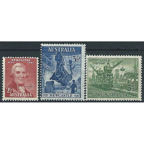 Australia 1947 Centenary of Newcastle Set Set SG219-221 Unmounted Mint . ..