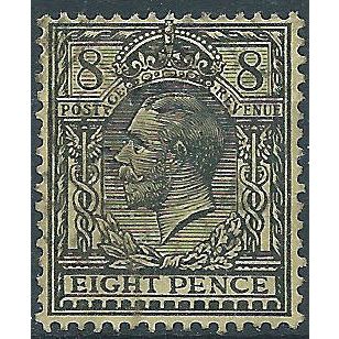 1913 SG390 8d Black/Yellow Wmk Royal Cypher Fine Used ..