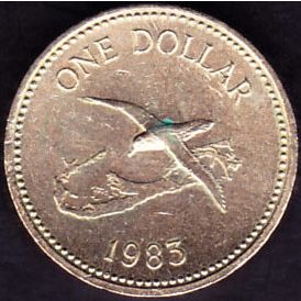 1983 Bermuda 1 Dollar Coin