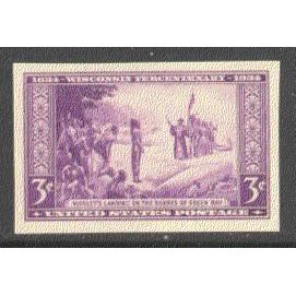 755 3c Wisconsin Very Fine MNH Q7270