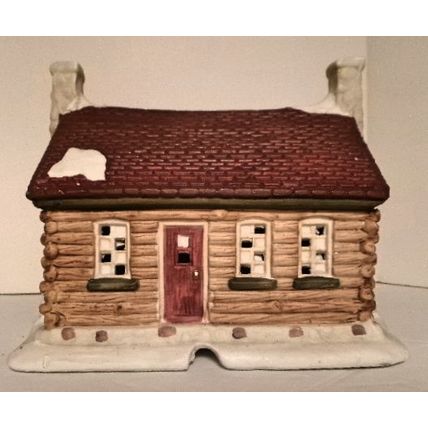 1993 Lighted Porcelain Christmas Valley Guest House Lodge Cord Inc CVH 112