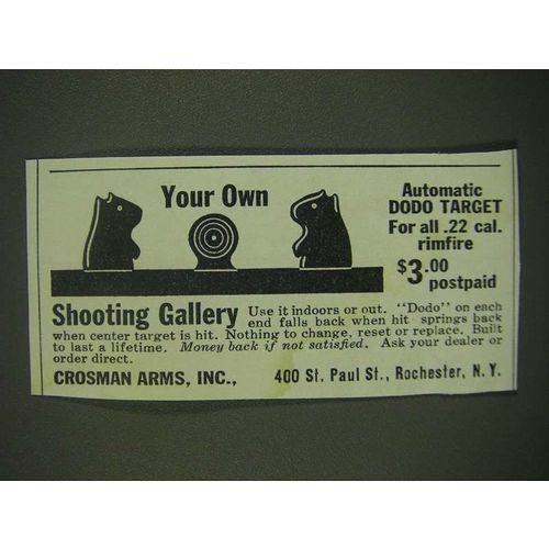 1940 Crosman Arms Automatic Dodo Target Ad