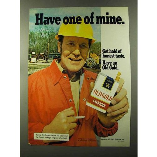 1973 Old Gold Cigarettes Ad - Have One of Mine