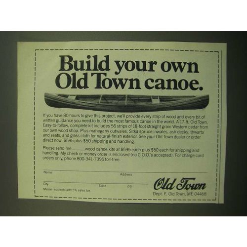 1980 Old Town Canoe Ad