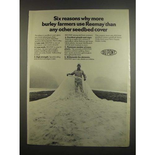 1984 Du Pont Reemay Seedbed covers Ad - Six Reasons