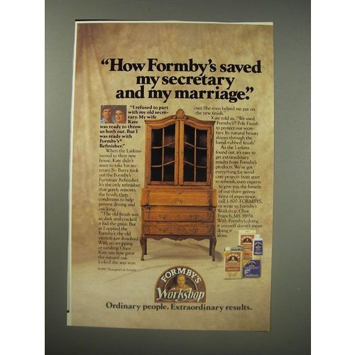 1990 Formby's Refinisher Ad - How Formby's saved my secretary and my marriage