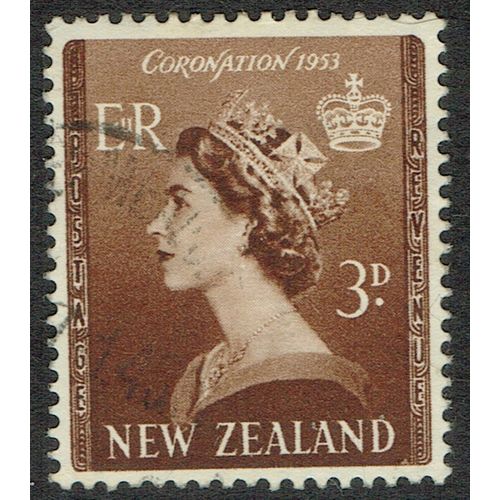 New Zealand 1953 Coronation 3d Brown SG715 GU