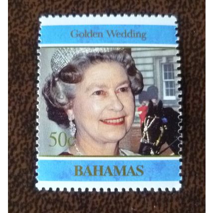 Bahamas 1997 Golden Wedding Queen Elizabeth II 50c mint stamp SG1114
