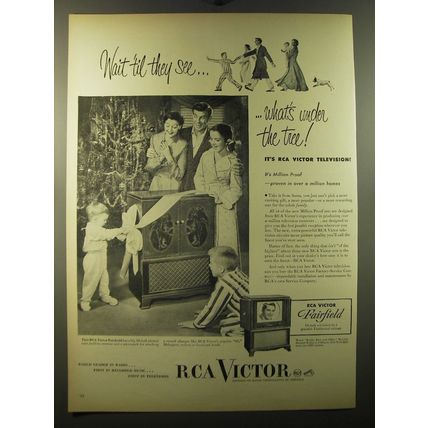 1950 RCA Victor Fairfield Television Advertisement - Wait 'til they see