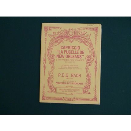 P.D.Q. Bach - Capriccio: La Pucelle de New Orleans, S. under 18, Score/Parts-NEW