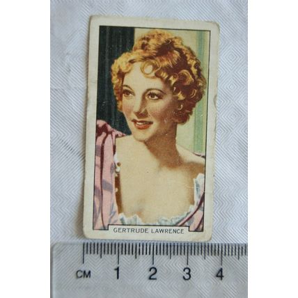 1935 Gallaher's Portraits of Famous Stars No. 31 Gertrude Lawrence