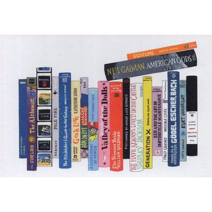 Valley Of The Dolls The Alchemist Cult Book Bookshelf Art Postcard