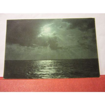 THE STILLNESS OF NIGHT used antique postcard 1905 pm