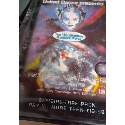 VTG LTD edition united dance the 4th birthday payback party 1998 12 tape pack
