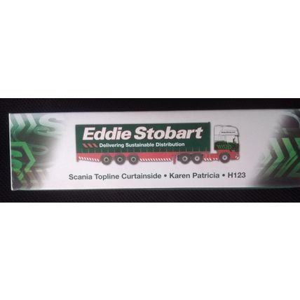 eddie stobart Model Lorry Scania Top Line Curtain Side Karen Patricia H123