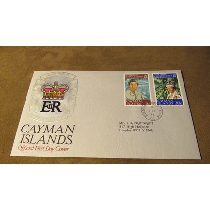 1977 Queen Elizabeth Royal Silver Jubilee First Day Cover - Cayman Islands