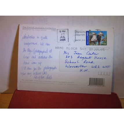 KATA TJUTA, NORTHERN TERRITORY, AUSTRALIA used large postcard. 2005 pm. =