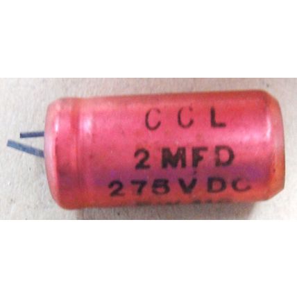 CCL Electrolytic Capacitor New Old Stock 2µF, 275V 1960s – 1970s