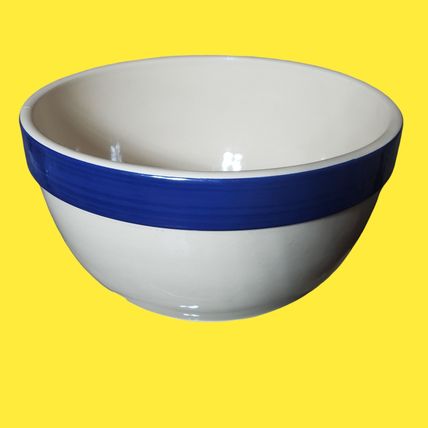 Vintage Cordon Bleu Pottery Mixing Bowl Large 9 3/4" x 5 3/4"
