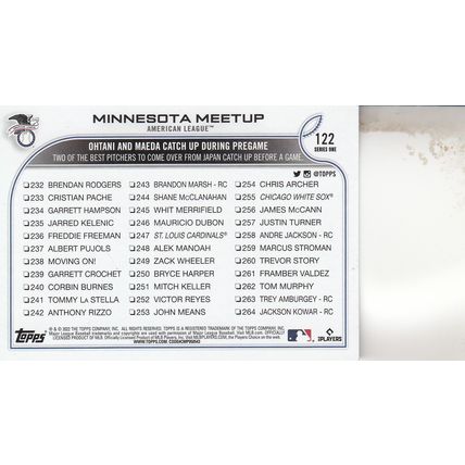 SHOHEI OHTANI & KENTA MAEDA 2022 AUTOGRAPHED ANGELS & TWINS MINNESOTA MEETUP