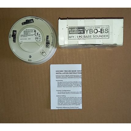 YBO-BS Hochiki Sounder Base Addressable Base Sounder - Hochiki ESP Sounder Base