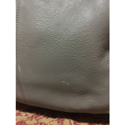 A Very Beautiful Gray Leather Braun Buffel Handbag