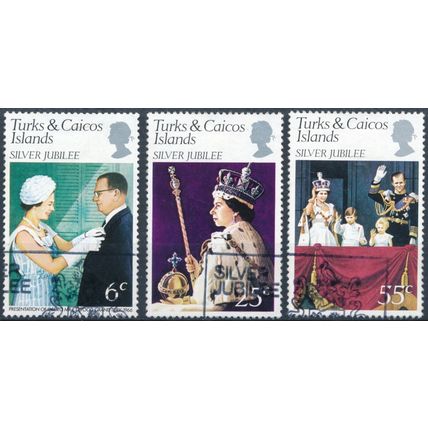 Silver Jubilee - Turks & Caicos Islands 1977 - F H - SG 472/4