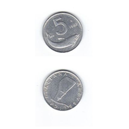 Rep. Italiana - L. 5 del 1967