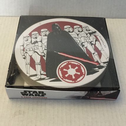 NEW Star Wars Round 4'' 4PK Coasters