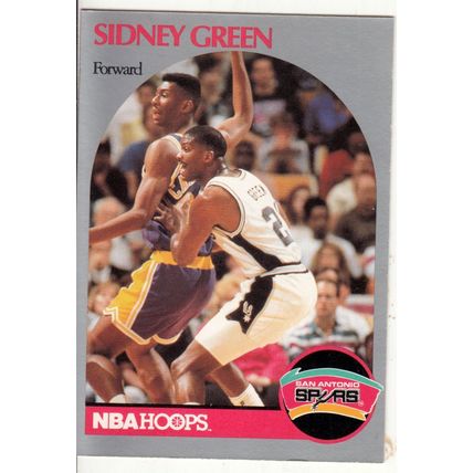 1990-91 Hoops Sidney Green basketball card #435 - Spurs