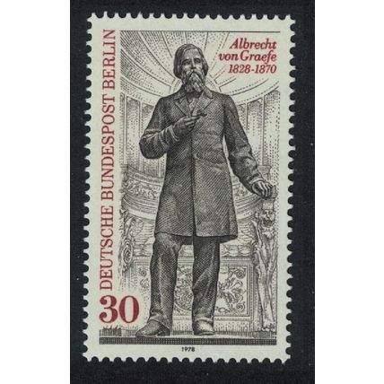 Berlin Albrecht von Graefe pioneer of medical eye services 1978 MNH SG#B553