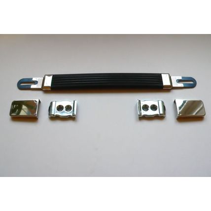 Silver Guitar Amplifier Strap / Handle for Marshall Plexi amp cabinet