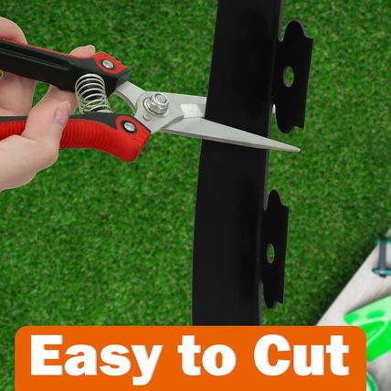 Gardzen 1.5" X 100' Landscape Edging Kit, Garden Edging Coil Comes with 120 Pcs