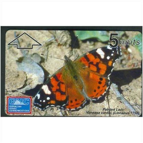 Gibraltar 59 Butterfly Painted Lady mint card