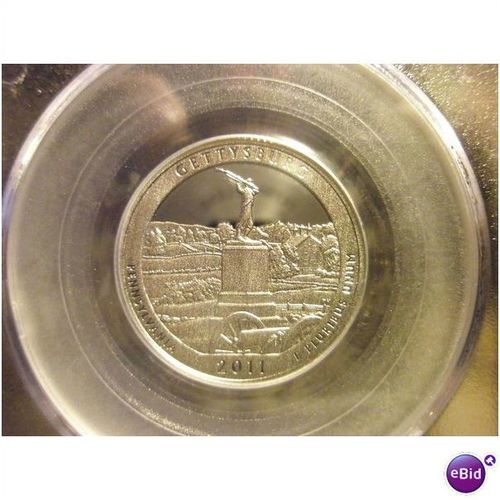 2011 S Gettysburg PCGS PR69DCAM Clad First Strike
