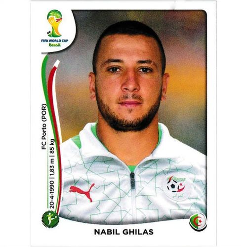 2014 Panini World Cup Soccer Stickers - #599 - Nabil Ghilas