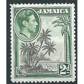 Jamaica 1938 SG124 2d Grey & Green Mounted Mint .. ..