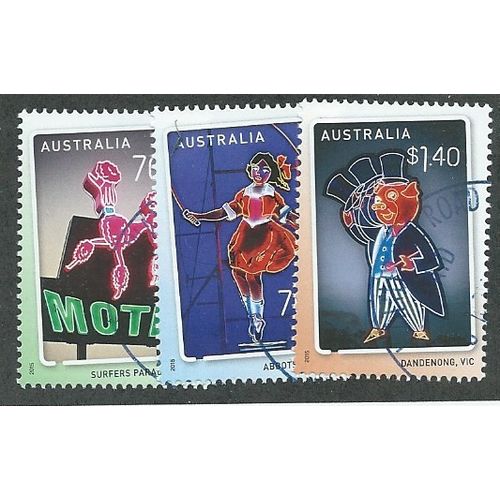 AUS 2015 SET 'SIGN OF THE TIMES' (3v) FINE USED (EBID39-069)